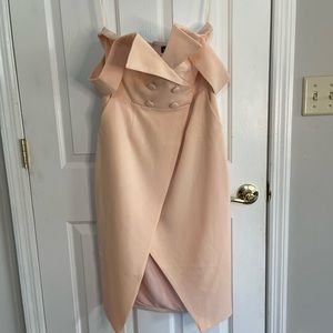 Lavish Alice corset off shoulder dress